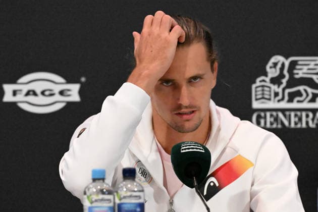 Alexander Zverev (GER) at the press conference on September 19, 2026 ¢ Tennis ¢ Davis Cup Qualifiers, 2nd Round ¢ Germany vs. Croatia, Heristo Arena, Halle Westfalen, North Rhine-Westphalia, Germany Copyright: xpepphotox xHorstxMauelshagenx pep00321, pep_20260919_hm