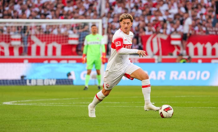 September 19, 2026, Germany, Stuttgart, Bundesliga, VfB Stuttgart vs. Borussia Dortmund, Angelo Stiller (VfB)