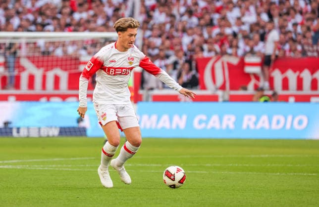 September 19, 2026, Germany, Stuttgart, Bundesliga, VfB Stuttgart vs. Borussia Dortmund, Angelo Stiller (VfB)