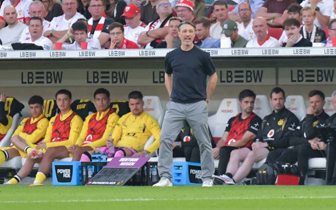 September 19, 2026, xblx, Soccer, Bundesliga 1, VfB Stuttgart vs. Borussia Dortmund, Coach Niko Kovac, Borussia Dortmund, DFL, DFB. REGULATIONS PROHIBIT ANY USE OF PHOTOGRAPHS AS IMAGE SEQUENCES AND OR QUASI-VIDEO, Stuttgart