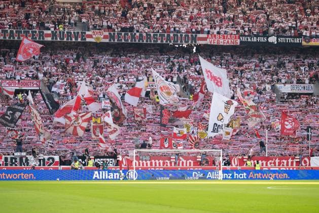 September 19, 2026, GER, Soccer, Men s, 1st Bundesliga, 2026–2027 season, Matchday 4, VfB Stuttgart vs. Borussia Dortmund; VfB Stuttgart fans, ultras, atmosphere, flags; DFB and DFL regulations prohibit any use of photographs as image sequences and or quasi-video; Stuttgart MHP Arena, Baden-Württemberg, Germany Copyright: xNordphoto WolfgangxFrankx