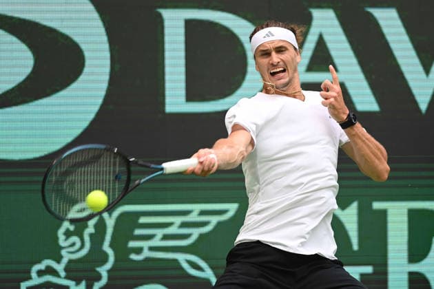 Alexander ZVEREV GER Action, Match 1 Alexander ZVEREV GER Matej DODIC CRO Germany GER Croatia CRO Tennis Davis Cup Qualifiers Round 2 on September 19, 2026, at the Heristo Arena Halle Westfalen, Germany Â