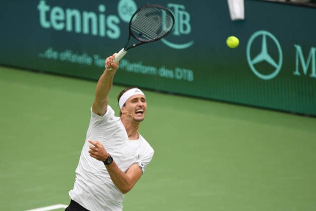 Alexander ZVEREV GER Action, Match 1 Alexander ZVEREV GER Matej DODIC CRO Germany GER Croatia CRO Tennis Davis Cup Qualifiers Round 2 on September 19, 2026, at the Heristo Arena Halle Westfalen, Germany Â