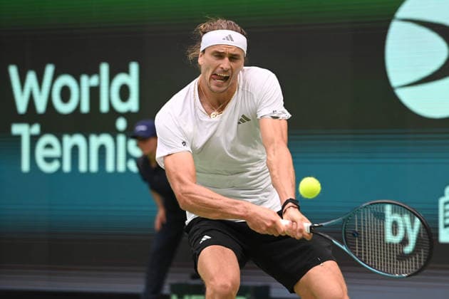 Alexander ZVEREV GER Action, Match 1 Alexander ZVEREV GER Matej DODIC CRO Germany GER Croatia CRO Tennis Davis Cup Qualifiers Round 2 on September 19, 2026, at the Heristo Arena Halle Westfalen, Germany Â