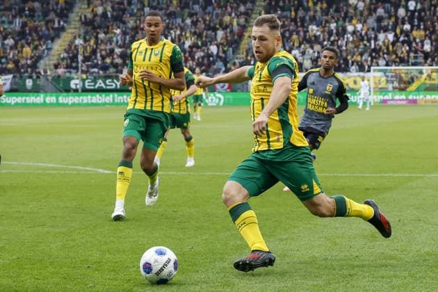 DEN HAAG , 19-09-2026 , WerkTalent Stadium , season 2026 2027 , Dutch Eredivisie football , match between ADO Den Haag and Cambuur , picture shows ADO Den Haag player Donat Barany ADO - Cambuur  x207267650x Copyright: