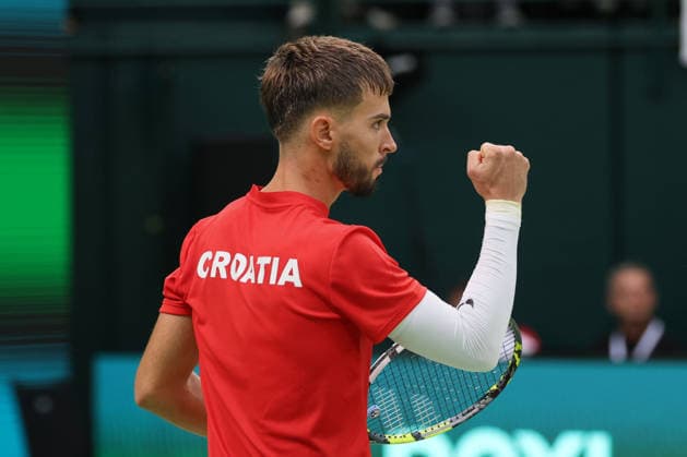 Team Croatia, Dino Prizmic, Davis Cup: Germany vs. Croatia, Heristo Arena, Halle West, Germany; Tennis Davis Cup 20026; Heristo Arena, Halle West, North Rhine-Westphalia, Germany; September 19, 2026 Copyright: xJuergenxHasenkopfx