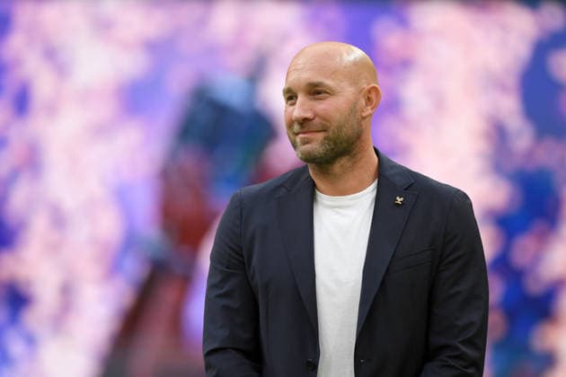 Ronald RAUHE, Minister of State for Sports and Volunteer Work, honors Alexander ZVEREV (GER) for his victory at the U.S. Open; Germany (GER) vs. Croatia (CRO) Tennis Davis Cup Qualifiers Round 2 on September 19, 2026, at the Heristo Arena in Halle, Westphalia, Germany Â