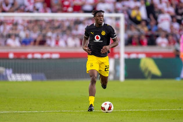 September 19, 2026, Soccer, Matchday 4 of the 1. Bundesliga, VfB Stuttgart vs. Borussia Dortmund, Joane Gadou, Borussia Dortmund, Stuttgart, MHP Arena, Baden-Württemberg, Germany, xRHR PHOTO DEx Copyright: DennisxEwert RHR-FOTOx RHR-FOTO DE