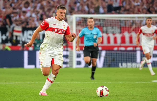 September 19, 2026, Germany, Stuttgart, Bundesliga, VfB Stuttgart vs. Borussia Dortmund, Ermedin Demirovic (VfB)