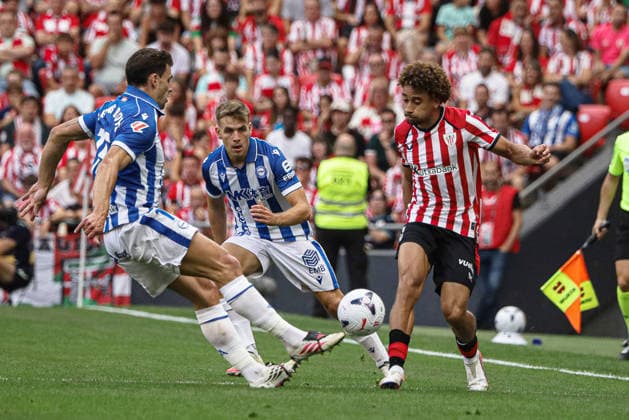 ESP LaLiga EA Sports Athletic Bilbao vs. Deportivo Alavés: Johaneko Louis Jean of Athletic during the LaLiga EA Sports match between Athletic Bilbao and Deportivo Alavés, played at San Mamés Stadium in Bilbao on September 19, 2026, in Spain. Spanish Soccer Copyright: xAgenciaxLOFx