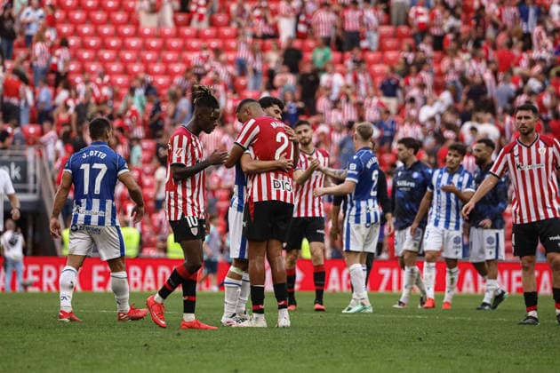 ESP LaLiga EA Sports Athletic Bilbao vs. Deportivo Alavés Maroan Sannadi of Athletic during the LaLiga EA Sports match between Athletic Bilbao and Deportivo Alavés played at San Mamés Stadium in Bilbao on September 19, 2026, in Spain. Spanish Soccer Copyright: xAgenciaxLOFx