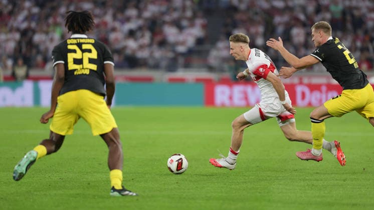 September 19, 2026, Germany, Stuttgart, Bundesliga, VfB Stuttgart vs. Borussia Dortmund, Chris Führich (VfB)