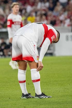 September 19, 2026, xdaymx, Soccer, Bundesliga 1, VfB Stuttgart vs. Borussia Dortmund: Unlucky Deniz Undav; VfB Stuttgart Looks Disappointed on the Field; DFL and DFB regulations prohibit any use of photographs as image sequences and or quasi-video; Stuttgart