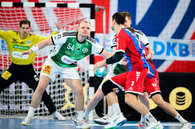 Bietigheim HBL 26 27 SG BBM Bietigheim TSV Hannover Burgdorf Justus Fischer (Hannover), Dominik Claus (Bietigheim) Bietigheim Bissingen Egetrans Arena Baden-Württemberg, Germany