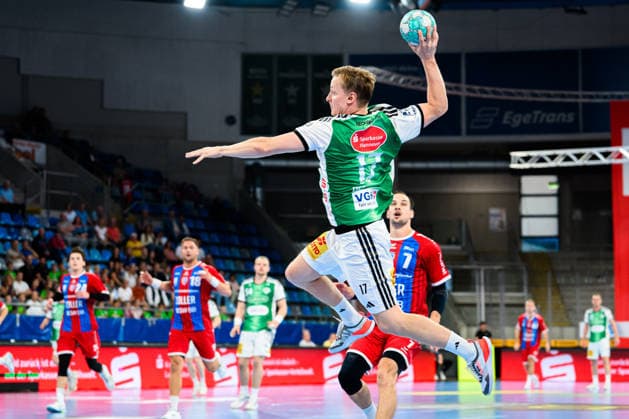 Bietigheim HBL 26 27 SG BBM Bietigheim TSV Hannover Burgdorf August Pedersen Hannover Bietigheim Bissingen Egetrans Arena Baden-Württemberg Germany