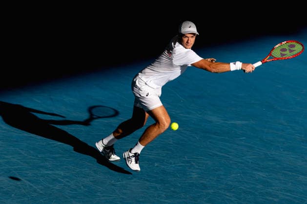September 19, 2026, Brisbane, Qld, Australia: KAMIL MAJCHRZAK of Poland returns serve during the second singles match against James Duckworth of Australia in the Davis Cup World Group 1 tie between Australia and Poland. Davis Cup 2026 World Group I - Australia Vs Poland  - ZUMAt173 20260919_zsp_t173_056 Copyright: xStephanexThomasx