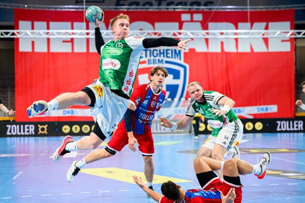 Bietigheim HBL 26 27 SG BBM Bietigheim TSV Hannover Burgdorf Jonathan Edvardsson Hannover Bietigheim Bissingen Egetrans Arena Baden-Württemberg Germany