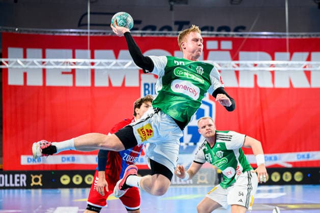 Bietigheim HBL 26 27 SG BBM Bietigheim TSV Hannover Burgdorf Jonathan Edvardsson Hannover Bietigheim Bissingen Egetrans Arena Baden-Württemberg Germany