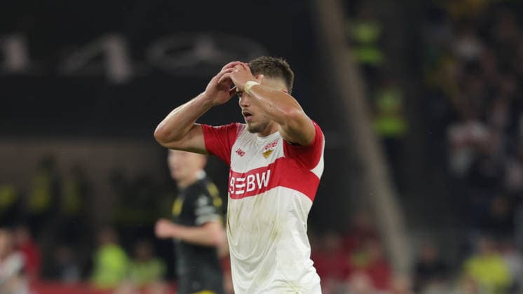 September 19, 2026, Germany, Stuttgart, Bundesliga, VfB Stuttgart vs. Borussia Dortmund, Ermedin Demirovic (VfB)