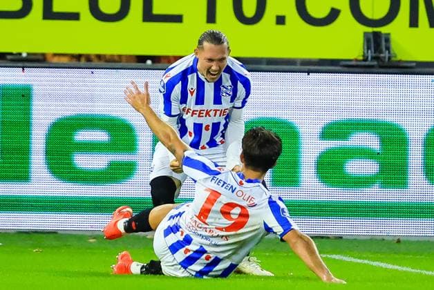 ROTTERDAM , 19-09-2026 , het Kasteel , season 2026 2027 , Dutch Eredivisie Football , match between Sparta and Heerenveen , picture shows, Maxence Rivera, Maxence Rivera scores 0-3 Sparta - Heerenveen  x207271925x Copyright: