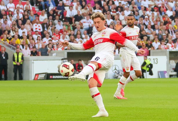 September 19, 2026, Germany, Stuttgart, Bundesliga, VfB Stuttgart vs. Borussia Dortmund, Angelo Stiller (VfB)