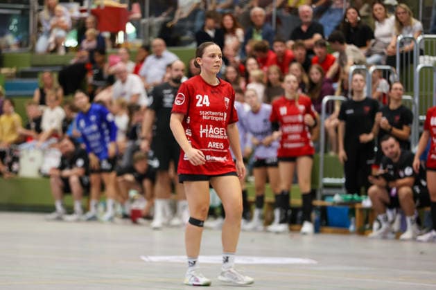 Lisa Fuchs SG Nürtingen Zizishausen, 24 GER, SG Nürtingen Zizishausen vs. HL Buchholz 08 Rosengarten, Handball, 2nd ALSCO Women s Handball Bundesliga, Matchday 4, 2026–2027 Season, September 19, 2026 GER, SG Nürtingen Zizishausen vs. HL Buchholz 08 Rosengarten, Handball, 2nd ALSCO Women’s Handball Bundesliga, Matchday 4, 2026–2027 season, September 19, 2026, Steinenberg Copyright: xEibner-Pressefoto SoerenxHerwegx EP_SHG
