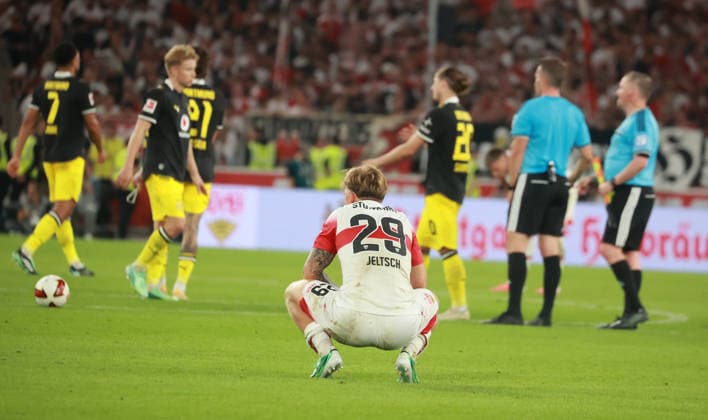 September 26, 2020 VfB Stuttgart vs. Borussia Dortmund Germany, Stuttgart, September 20, 2026, Soccer, Bundesliga, 2026–2027 season, VfB Stuttgart vs. Borussia Dortmund No. 29 Finn Jeltsch VFB