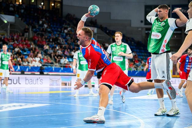 Bietigheim HBL 26 27 SG BBM Bietigheim TSV Hannover Burgdorf Fabian Wiederstein Bietigheim Bietigheim Bissingen Egetrans Arena Baden-Württemberg Germany