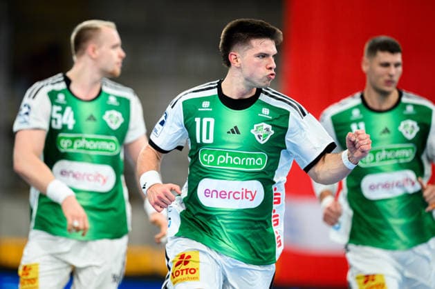 Bietigheim HBL 26 27 SG BBM Bietigheim TSV Hannover Burgdorf Renars Uscins Hannover Celebration Joy Emotion Bietigheim Bissingen Egetrans Arena Baden-Württemberg Germany