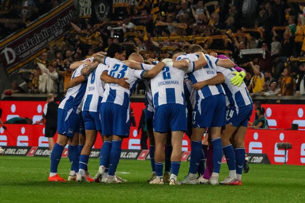Germany 2. Bundesliga 2026–2027, Matchday 7, Dynamo Dresden vs. Hertha BSC, Rudolf Harbig Stadium, Dresden, Hertha BSC Copyright: xLucasxWalterx