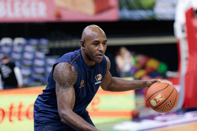 Deandre Lansdowne ROSTOCK SEAWOLVES, 09, Rostock Seawolves vs. Phoenix Hagen, Basketball, BBL 2026–2027 easyCredit Basketball Bundesliga, Matchday 1, 2026–2027 Season, September 19, 2026, Rostock Seawolves vs. Phoenix Hagen, Basketball, BBL 2026–2027 easyCredit Basketball Bundesliga, Matchday 1, 2026–2027 season, September 19, 2026, Groter Pohl Copyright: xEibner-Pressefoto DenverxEhrlichx EP_DEH