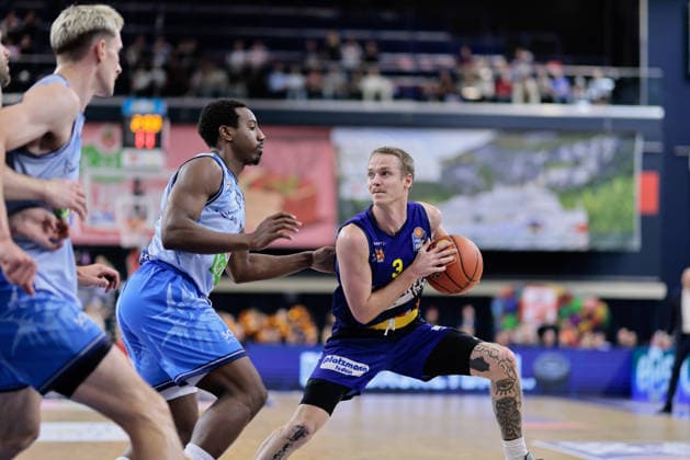 Adam Kunkel PHOENIX HAGEN, 03, Rostock Seawolves vs. Phoenix Hagen, Basketball, BBL 2026–2027 easyCredit Basketball Bundesliga, Matchday 1, 2026–2027 Season, September 19, 2026, Rostock Seawolves vs. Phoenix Hagen, Basketball, BBL 2026–2027 easyCredit Basketball Bundesliga, Matchday 1, 2026–2027 Season, September 19, 2026, Groter Pohl Copyright: xEibner-Pressefoto DenverxEhrlichx EP_DEH