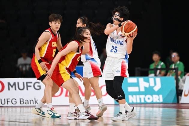 Thailand v China - Asian Games Aichi-Nagoya NAGOYA, JAPAN - SEPTEMBER 19: Sasiporn Wongtapha (25) of Thailand drives the ball during the basketball Women s Group A between Thailand and China on day zero of the 20th Asian Games Aichi-Nagoya at Aichi International Arena on September 19, 2026 in Nagoya, Aichi, Japan. Stringer Anadolu Nagoya Japan. Editorial use only. Please get in touch for any other usage.  Copyright: x2026xAnadoluxStringerx