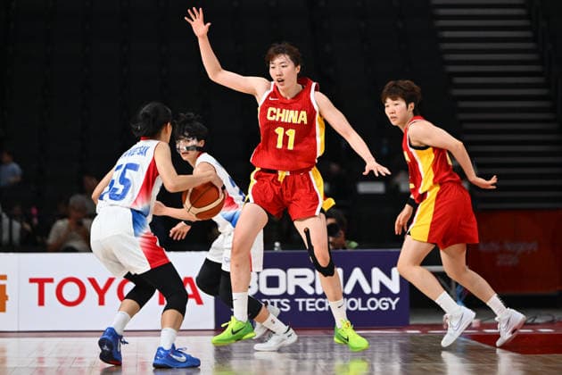 Thailand v China - Asian Games Aichi-Nagoya NAGOYA, JAPAN - SEPTEMBER 19: Xinyu Luo (11) of China competes during the basketball Women s Group A between Thailand and China on day zero of the 20th Asian Games Aichi-Nagoya at Aichi International Arena on September 19, 2026 in Nagoya, Aichi, Japan. Stringer Anadolu Nagoya Japan. Editorial use only. Please get in touch for any other usage.  Copyright: x2026xAnadoluxStringerx