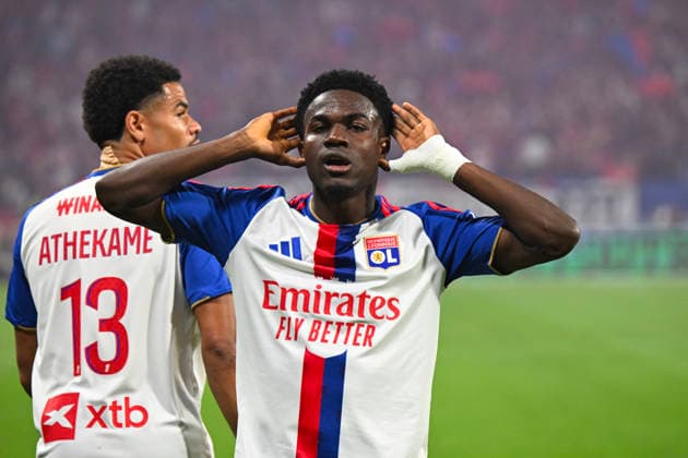 Football : Olympique Lyonnais v Rennes - French ligue 1- 19 09 2026 Ernest NOAMAH of Lyon SCORING GOAL during the French ligue 1 match between Olympique Lyonnais and Rennes at Groupama Stadium Decines Charpieu Lyon on September 19, 2026 , France LYONFrance  Copyright: xMouradxAllilix