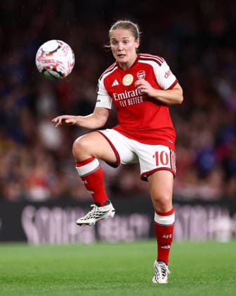 Arsenal gegen Manchester United, 19. September 2026, London Women’s Super League: Arsenal gegen Manchester United – Kim Little von Arsenal. Foto: Jacques Feeney, Offside, London, Großbritannien  Copyright: xJacquesxFeeneyx xOffsidexOffside