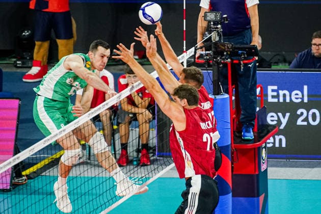 Volleyball - CEV EuroVolley 2026, Play Offs - 1 8-finals - Germany vs Bulgaria - 09.19.2026 SOFIA, BULGARIA - September 19th: Asparuh Asparuhov, 8 of Bulgaria during CEV EuroVolley 2026, Play Offs - 1 8-finals match between Germany vs Bulgaria at Arena 8888 in Sofia, Bulgaria, on September 19th, 2026 in Sofia, Bulgaria. Copyright: xYulianxTodorovx