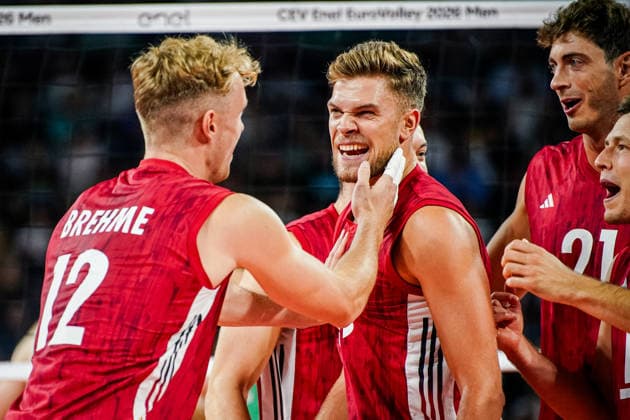 Volleyball - CEV EuroVolley 2026, Play Offs - 1 8-finals - Germany vs Bulgaria - 09.19.2026 SOFIA, BULGARIA - September 19th: Erik Rohrs, 66 of Germany during CEV EuroVolley 2026, Play Offs - 1 8-finals match between Germany vs Bulgaria at Arena 8888 in Sofia, Bulgaria, on September 19th, 2026 in Sofia, Bulgaria. Copyright: xYulianxTodorovx