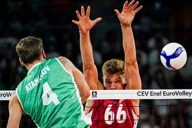Volleyball - CEV EuroVolley 2026, Play Offs - 1 8-finals - Germany vs Bulgaria - 09.19.2026 SOFIA, BULGARIA - September 19th: Erik Rohrs, 66 of Germany during CEV EuroVolley 2026, Play Offs - 1 8-finals match between Germany vs Bulgaria at Arena 8888 in Sofia, Bulgaria, on September 19th, 2026 in Sofia, Bulgaria. Copyright: xYulianxTodorovx