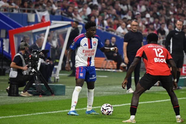 Football : Olympique Lyonnais v Rennes - French ligue 1- 19 09 2026 Ernest NOAMAH of Lyon during the French ligue 1 match between Olympique Lyonnais and Rennes at Groupama Stadium Decines Charpieu Lyon on September 19, 2026 , France LYONFrance  Copyright: xMouradxAllilix