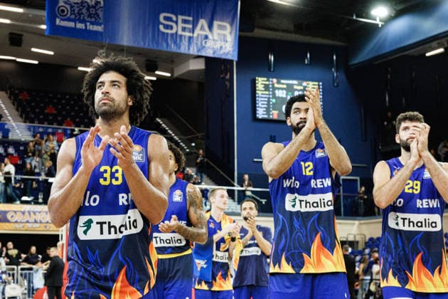 Cameron Krutwig, PHOENIX HAGEN, 25; Tyler Polley, PHOENIX HAGEN, 12. Loss in the Wolf s Den: Rostock Seawolves vs. Phoenix Hagen, Basketball, BBL 2026–2027 easyCredit Basketball Bundesliga, Matchday 1, 2026–2027 season, September 19, 2026, Rostock Seawolves vs. Phoenix Hagen, Basketball, BBL 2026–2027 easyCredit Basketball Bundesliga, Matchday 1, 2026–2027 season, September 19, 2026, Groter Pohl Copyright: xEibner-Pressefoto DenverxEhrlichx EP_DEH