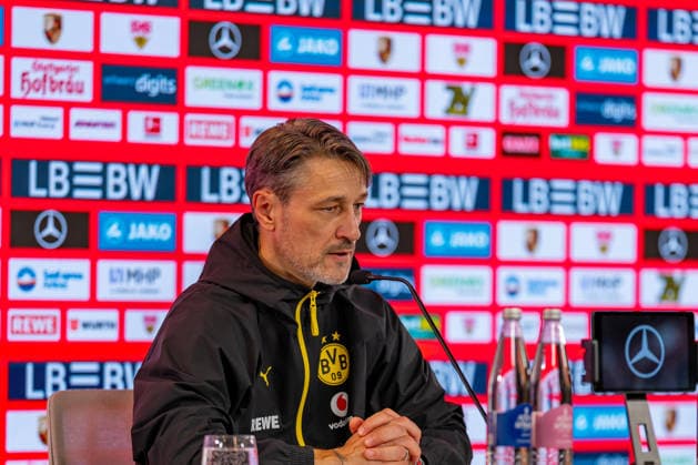 German Bundesliga: VfB Stuttgart vs. Borussia Dortmund, September 19, 2026, Stuttgart, GERMANY. Niko Kovac Borussia Dortmund, coach during the post-match press conference following the game between VfB Stuttgart and Borussia Dortmund on Matchday 4 of the 1. Bundesliga at the MHP ARENA Copyright: xBEAUTIFULxSPORTS Steinx