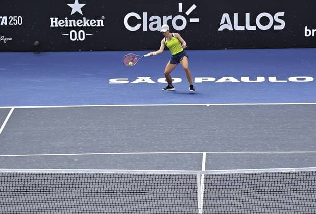 RECORD DATE NOT STATED Kaitlin Quevedo defeats Anna Blinkova and advances to the SP Open final. Sao Paulo (SP), 09 19 2026 Tennis SP Open Spaniard Kaitlin Quevedo defeated Frenchwoman Anna Blinkova by 2 sets to 1, with partial scores of 6 4, 2 6 and 6 4, this Saturday (19), in the semifinals of the SP Open, at Villa-Lobos Park, in Sao Paulo.(Foto: Leco Viana Thenews2 imago images) SPO  Copyright: xLecoxVianax