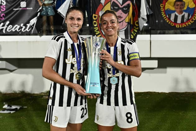 Mp Viareggio 19 09 2026 - finale WomenÕs Cup femminile Juventus-Roma foto Matteo Papinii Image nella foto: Cecilia Salvai-Martina Rosucci 