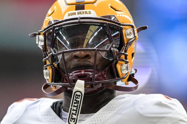 Arizona State Sun Devils v Kansas Jayhawks - Union Jack Classic 2026 Daquwan Dunn of the Arizona State Sun Devils during the Union Jack Classic 2026 match between Arizona State Sun Devils and Kansas Jayhawks at Wembley Stadium in London, on September 19, 2026. London Greater London United Kingdom  Copyright: xMIxNewsx originalFilename:fletcher-arizonas260919_npzUy.jpg