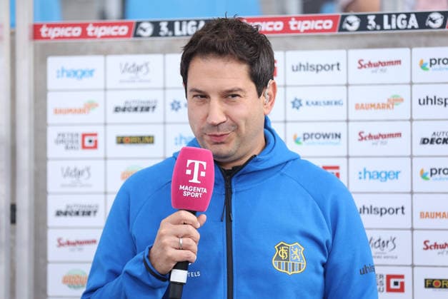 September 19, 2026, Soccer, Men s, 3rd Division, 2026–2027 Season, 1 FC Saarbrücken vs. SG Sonnenhof Großaspach, Coach Argirios Giannikis, 1 FC Saarbrücken Interview, Saarbrücken Ludwigsparkstadion, Saarland, Germany Copyright: xFabianxKleerx