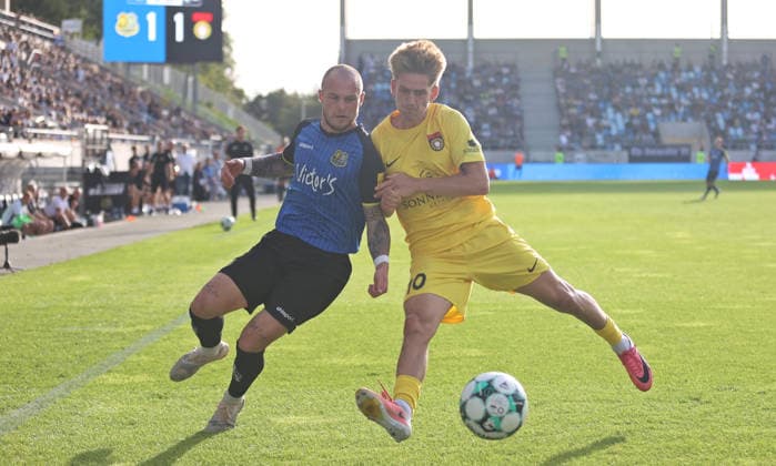 September 19, 2026, Soccer, Men s, 3rd Division, 2026–2027 Season, 1 FC Saarbrücken vs. SG Sonnenhof Großaspach, Philip Fahrner (1 FC Saarbrücken) vs. Lukas Stoppel (SG Sonnenhof Großaspach), Saarbrücken, Ludwigsparkstadion, Saarland, Germany Copyright: xFabianxKleerx