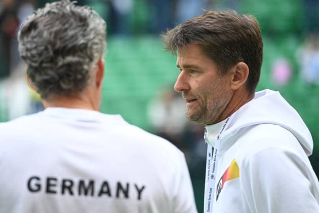 Michael KOHLMANN, Captain GER, Match 1: Alexander ZVEREV GER vs. Matej DODIC CRO; Germany (GER) vs. Croatia (CRO); Tennis Davis Cup Qualifiers, Round 2, on September 19, 2026, at the Heristo Arena in Halle, Westphalia, Germany Â