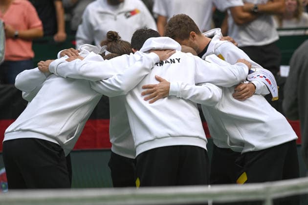 The German Davis Cup team, team spirit, motivation, conspiracy, Match 1: Alexander ZVEREV (GER) vs. Matej DODIC (CRO) – Germany (GER) vs. Croatia (CRO) – Tennis Davis Cup Qualifiers Round 2 on September 19, 2026, at the Heristo Arena in Halle, Westphalia, Germany Â
