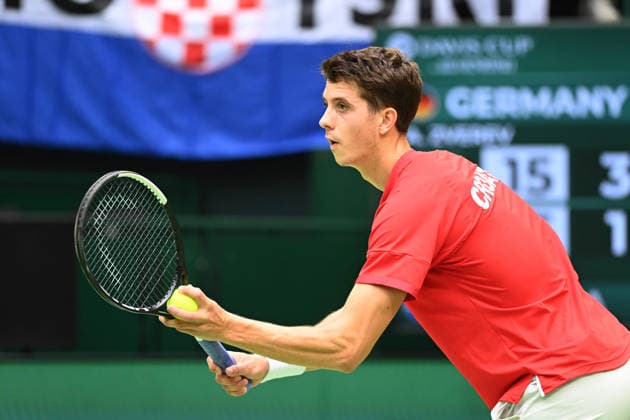 Matej DODIC (CRO) vs. Alexander ZVEREV (GER) – Match 1. Germany (GER) vs. Croatia (CRO). Tennis, Davis Cup Qualifiers, Round 2, on September 19, 2026, at the Heristo Arena Halle Westfalen, Germany Â